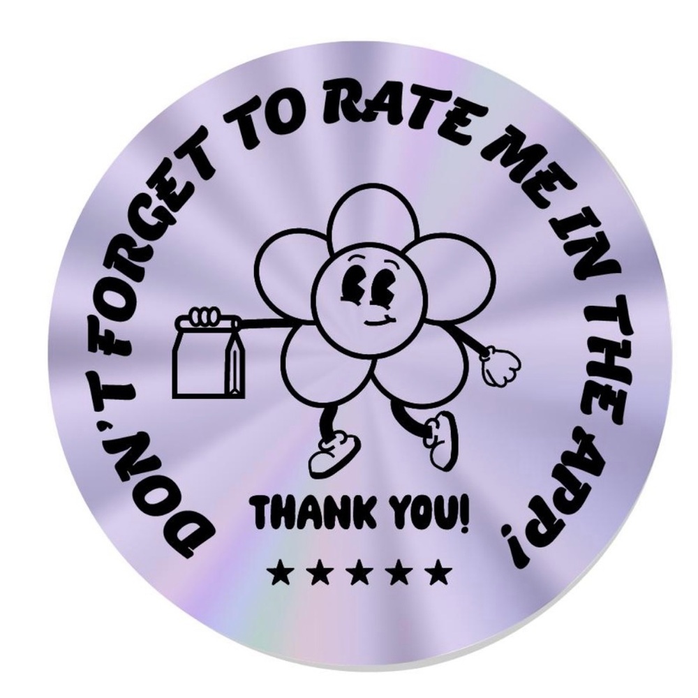 Purple Flower Sticker - Picture 1 of 1